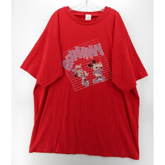 VINTAGE Mickey Mouse Shirt One Size Walt Disney Jostens Germany 90s T - Picture 1 of 10